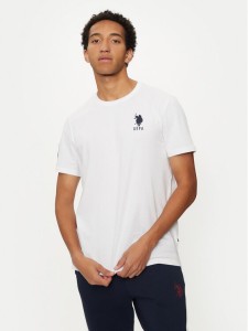 U.S. Polo Assn. T-Shirt MUP3311 Biały Slim Fit