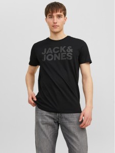 Jack&Jones T-Shirt Corp 12151955 Czarny Standard Fit