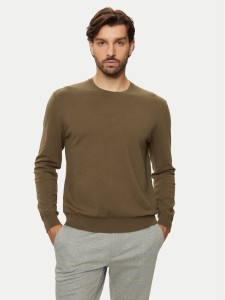 United Colors Of Benetton Sweter 10CVU1N60 Brązowy Regular Fit