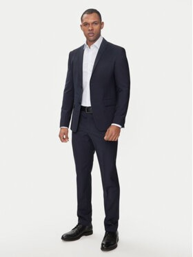 Calvin Klein Spodnie materiałowe K10K112936 Granatowy Slim Fit