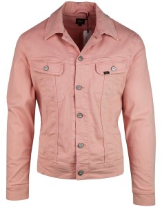 LEE SLIM RIDER MĘSKA KURTKA JEANSOWA PASTEL PINK L89RRN51