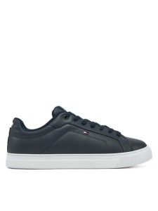 Tommy Hilfiger Sneakersy Icon Court Lth Flag Ess FM0FM05317 Granatowy