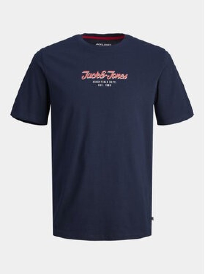 Jack&Jones T-Shirt Henry 12248600 Granatowy Standard Fit