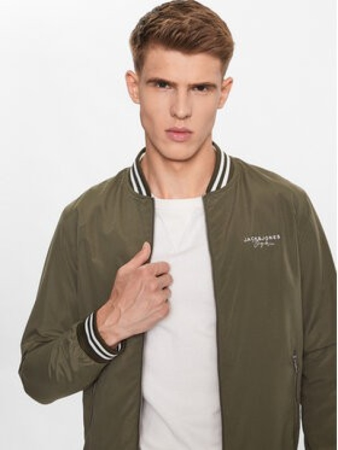 Jack&Jones Kurtka bomber Splash 12234723 Zielony Regular Fit