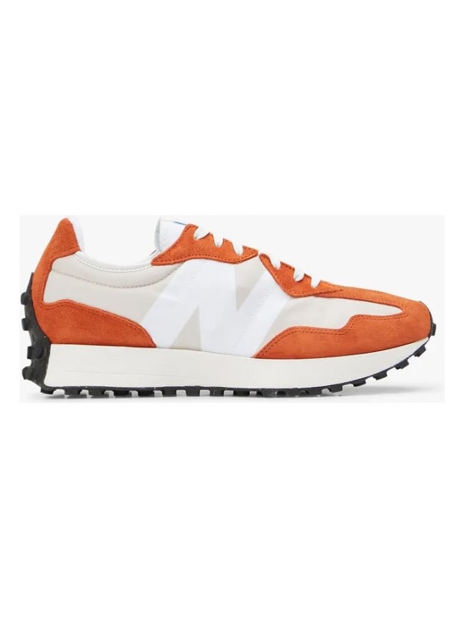 New Balance Skórzane sneakersy "327" w kolorze biało-pomarańczowym rozmiar: 37