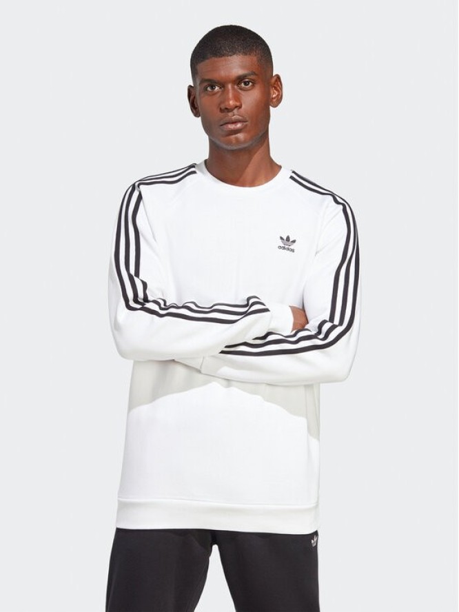 adidas Bluza Adicolor Classics 3-Stripes Crew Sweatshirt IA4862 Biały Regular Fit