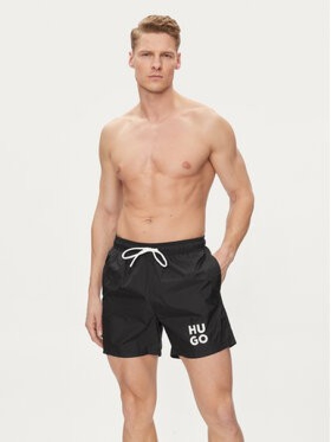 Hugo Szorty kąpielowe Paol 50510190 Czarny Regular Fit
