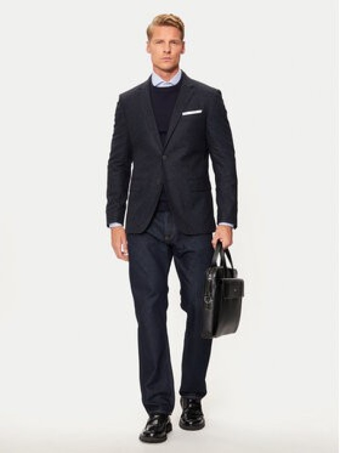 Boss Marynarka H-Hutson 50528083 Granatowy Slim Fit