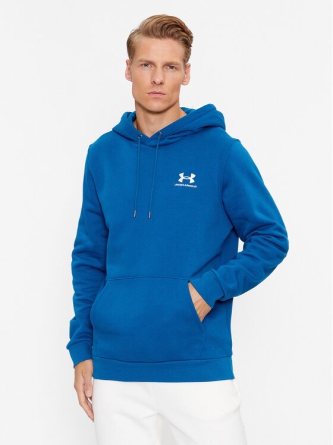 Under Armour Bluza Ua Essential Fleece Hoodie 1373880 Niebieski Loose Fit