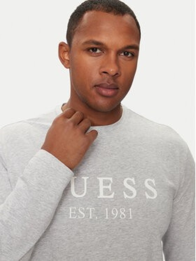 Guess Longsleeve U4RI11 K6YW0 Szary Regular Fit