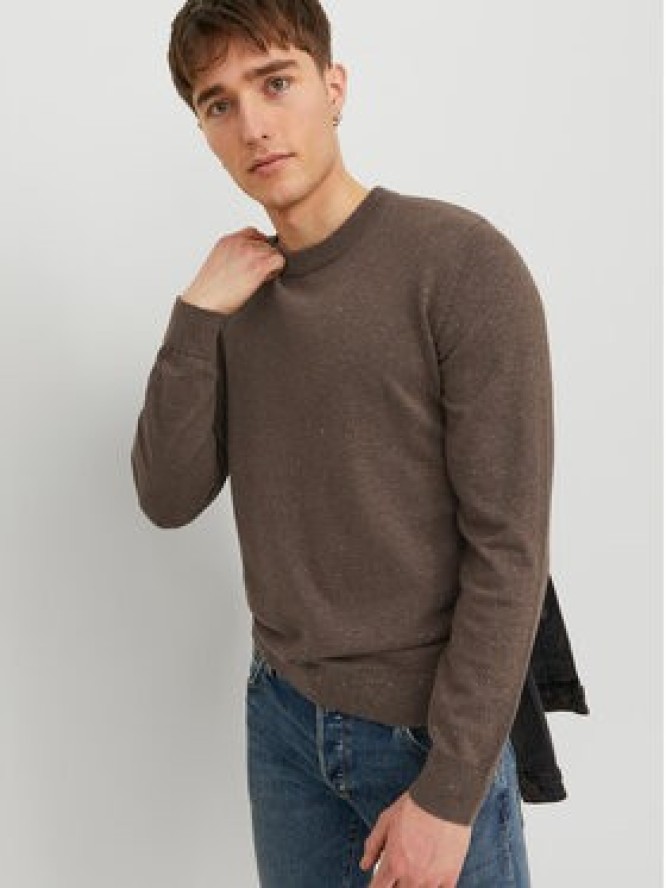 Jack&Jones Sweter Albert 12236792 Brązowy Regular Fit