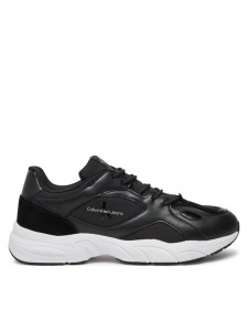 Calvin Klein Sneakersy Retro Tennis Low Laceup Mtl YM0YM00985 Czarny