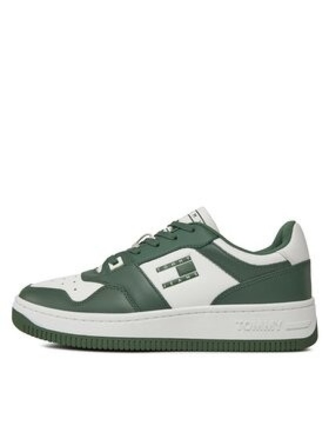 Tommy Jeans Sneakersy Basket Premium EM0EM01216 Zielony