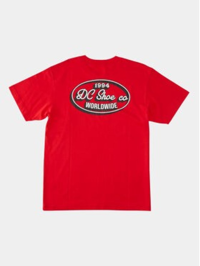 DC T-Shirt Truckin Tees Rqr7 ADYZT05284 Czerwony Regular Fit