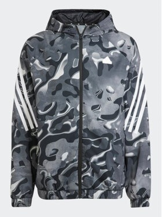 adidas Bluza Future Icons Allover Print IJ8843 Szary Regular Fit