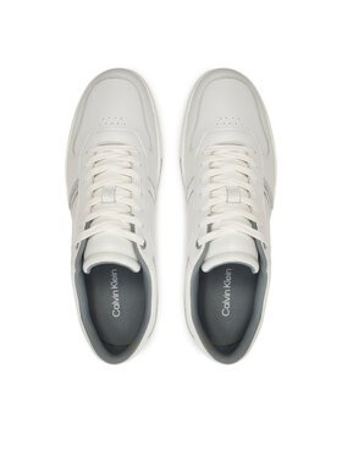 Calvin Klein Sneakersy Low Top Lace Up Logo HM0HM01491 Biały