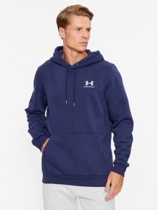 Under Armour Bluza Ua Essential Fleece Hoodie 1373880 Granatowy Loose Fit