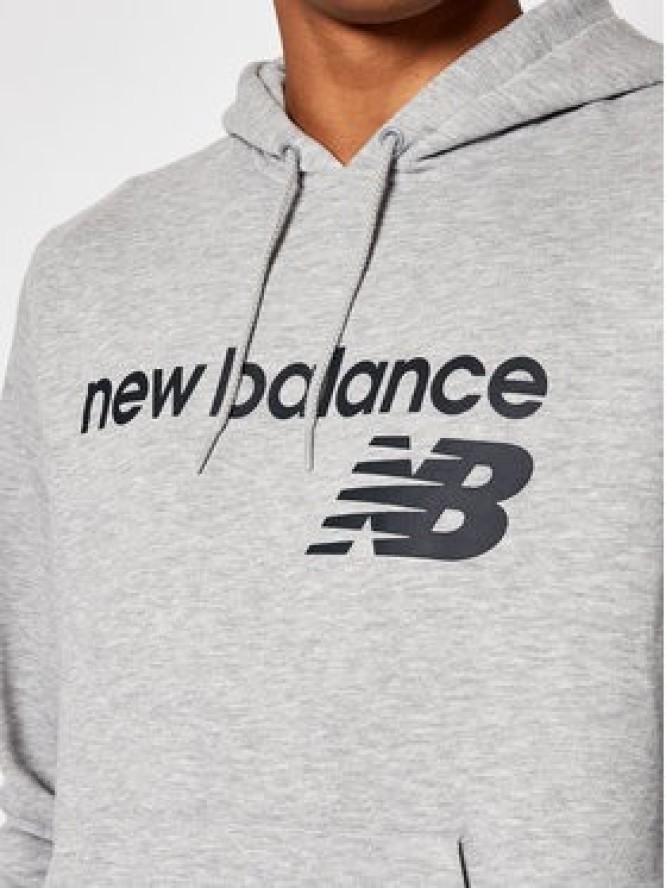 New Balance Bluza C C F Hoodie MT03910 Szary Relaxed Fit