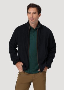 WRANGLER ADAMS FLEECE FULL ZIP MĘSKI SWETER ROZPINANY DARK BLUE WA6DHCB08