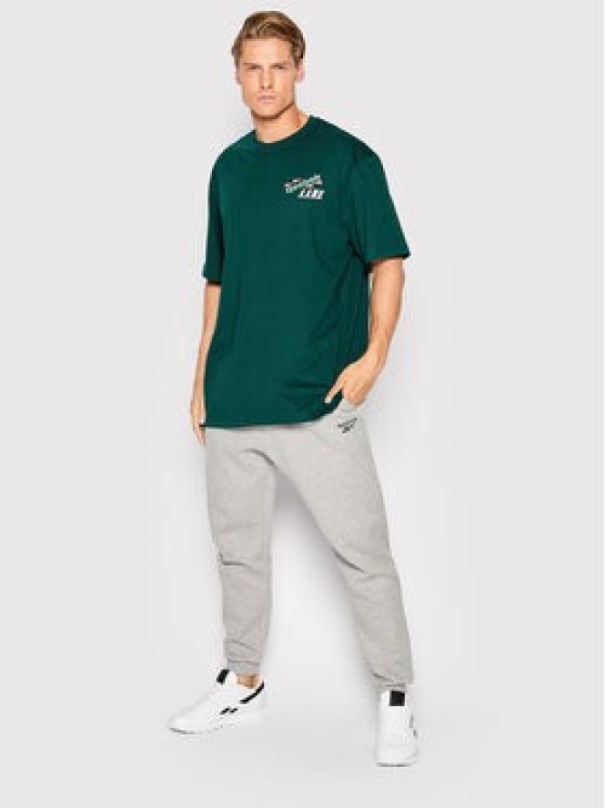 Reebok T-Shirt Certified HH7390 Zielony Relaxed Fit