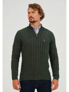 GIORGIO DI MARE Sweter w kolorze ciemnozielonym rozmiar: XXL