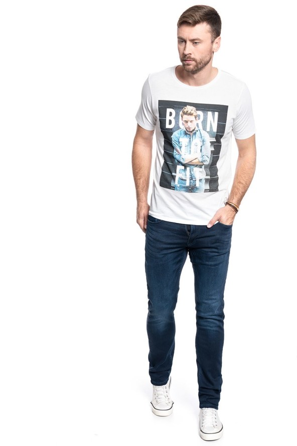 LEE T SHIRT PHOTO TEE WHITE CANVAS L60QEPRR