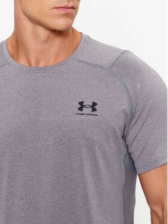 Under Armour T-Shirt Ua Hg Armour Fitted Ss 1361683 Szary Fitted Fit