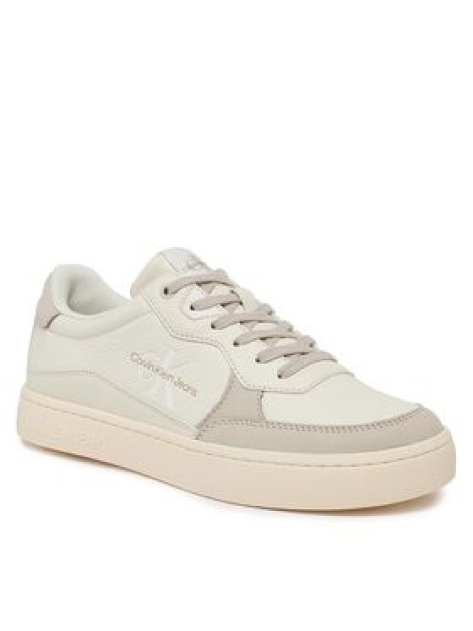 Calvin Klein Jeans Sneakersy Classic Cupsole Low Lth Ml Fad YM0YM00885 Beżowy