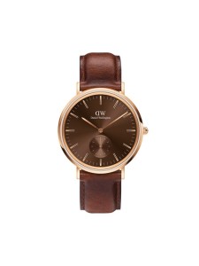 Daniel Wellington Zegarek Classic Multi-Eye St Maves Amber DW00100707 Brązowy