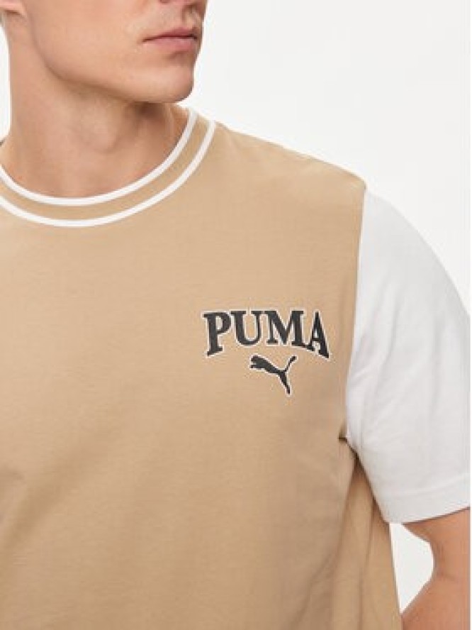 Puma T-Shirt Squad 678968 Beżowy Regular Fit