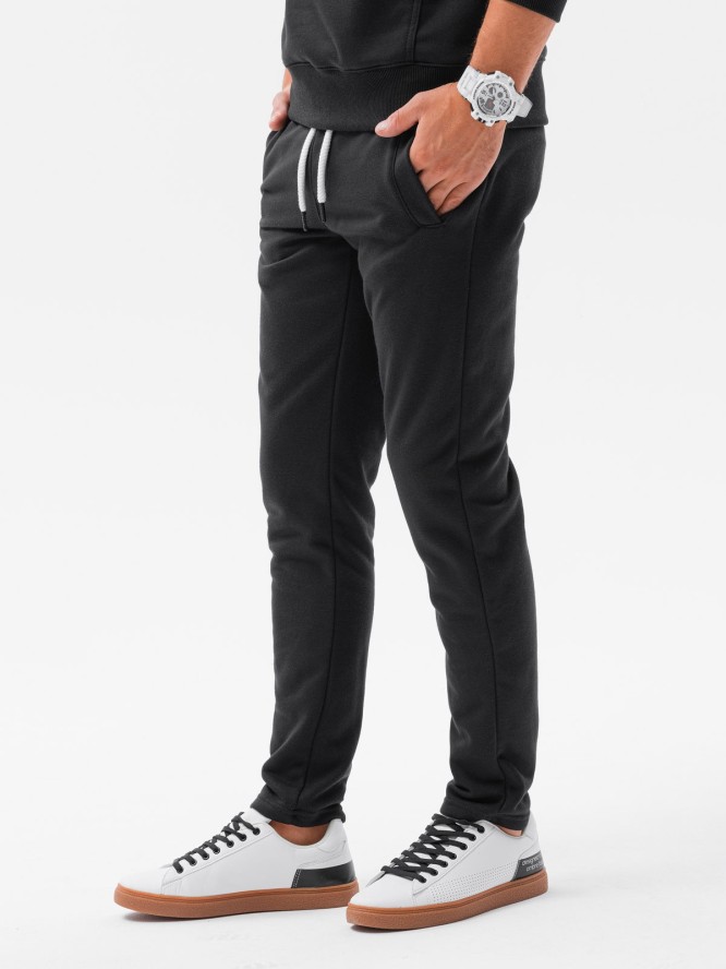 Komplet męski dresowy bluza + spodnie - czarny V2 Z50 - L