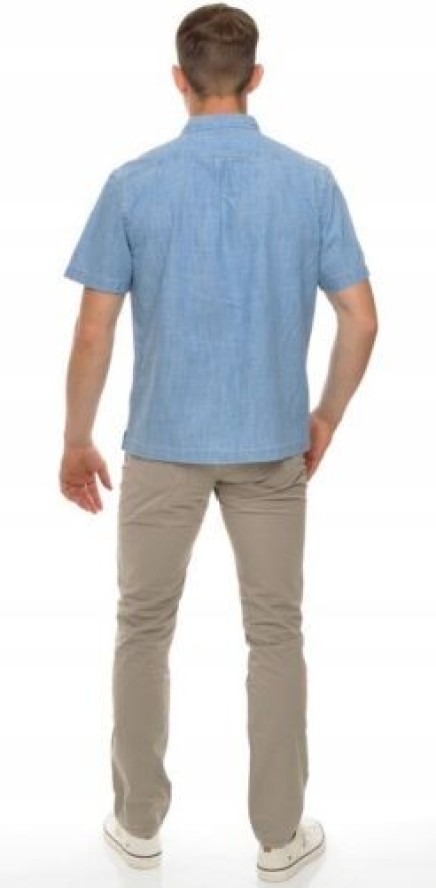 LEE 4 PKT RESORT SHIRT RELAXED FIT MĘSKA KOSZULA JEANSOWA KRÓTKI RĘKAW SUMMER BLUE L67QNSNJ