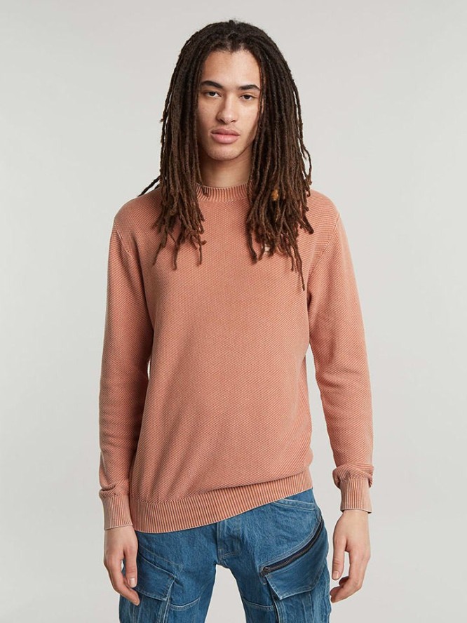 G-Star Sweter w kolorze pomarańczowym rozmiar: S