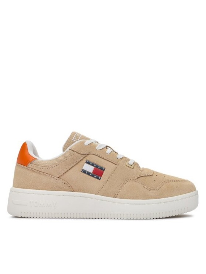 Tommy Jeans Sneakersy Tjm Basket Suede EM0EM01329 Beżowy