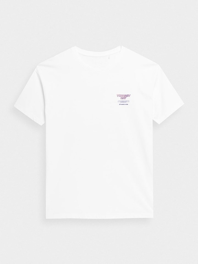 4F Koszulka w kolorze białym rozmiar: XXL