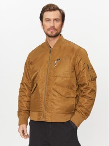 Lee Kurtka bomber 112341653 Brązowy Regular Fit