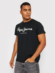 Pepe Jeans T-Shirt Original PM508210 Czarny Slim Fit