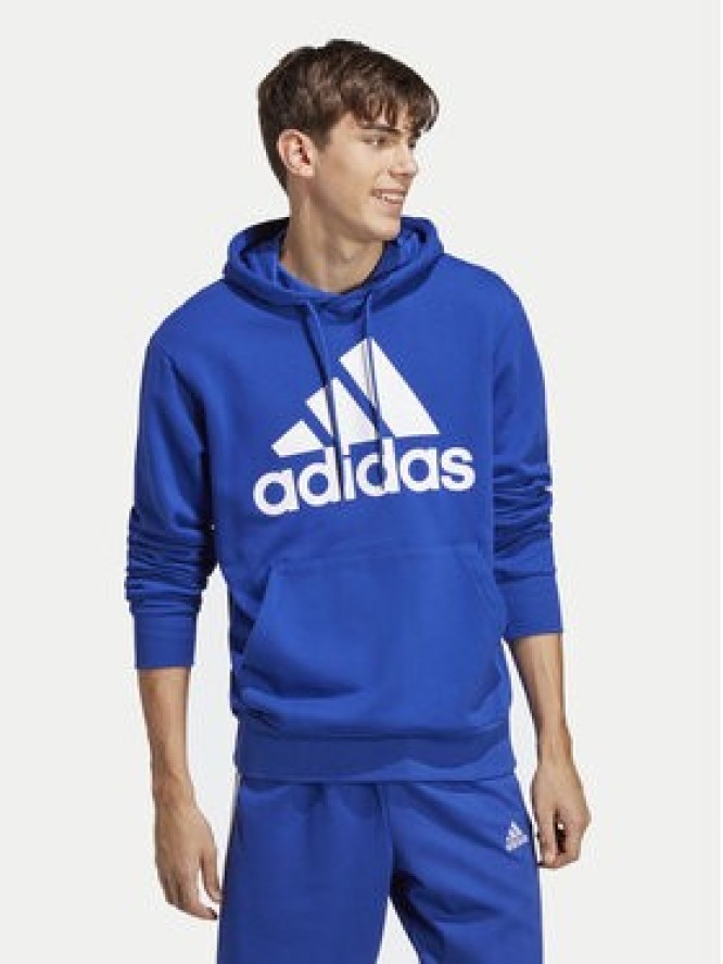 adidas Bluza Essentials French Terry Big Logo IC9366 Niebieski Regular Fit