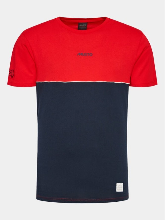 Musto T-Shirt 64 Channel 82505 Czerwony Regular Fit