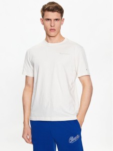 Champion T-Shirt 218928 Beżowy Regular Fit