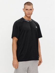 adidas T-Shirt IJ6460 Czarny Loose Fit