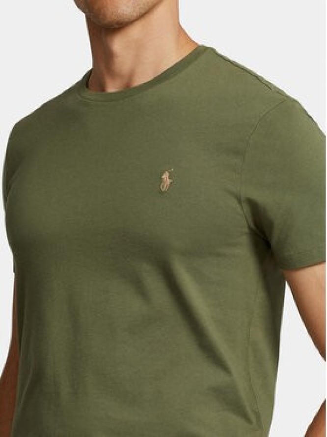 Polo Ralph Lauren T-Shirt 710671438341 Zielony Custom Slim Fit