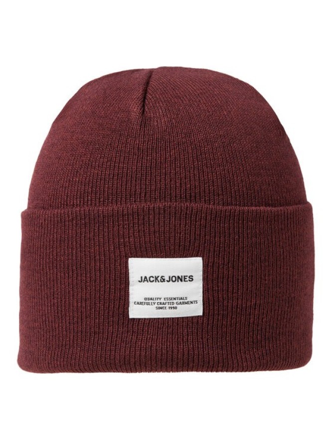 Jack&Jones Czapka 12150627 Bordowy