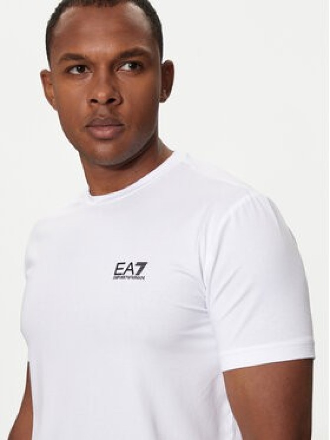 EA7 Emporio Armani T-Shirt 8NPT26 PJVQZ 1100 Biały Regular Fit