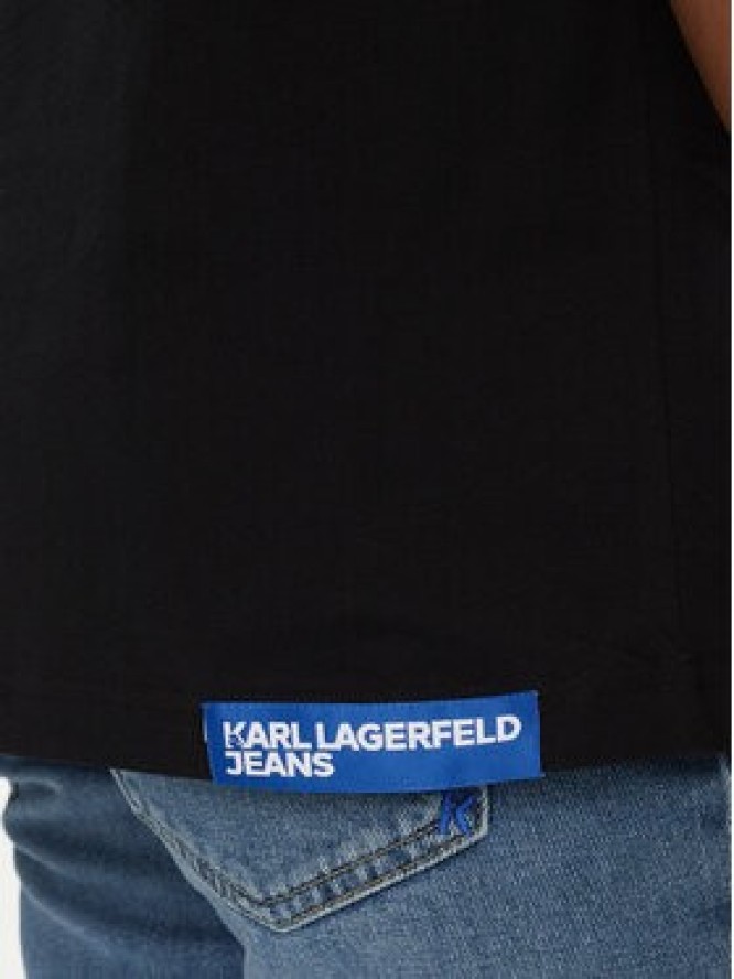 Karl Lagerfeld Jeans T-Shirt 241D1702 Czarny Regular Fit