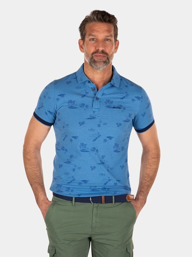 NEW ZEALAND AUCKLAND Koszulka polo "Murupara" w kolorze niebieskim rozmiar: M