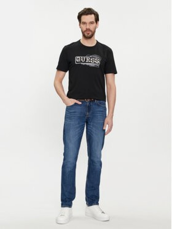 Guess T-Shirt M4GI26 J1314 Czarny Slim Fit