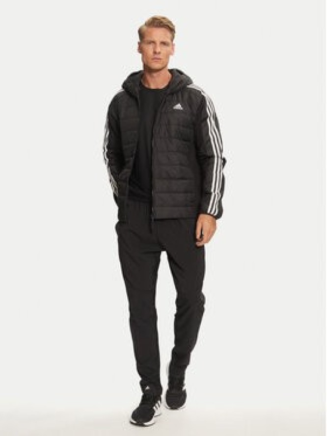 adidas Kurtka przejściowa Essentials 3-Stripes Hybrid IN7195 Czarny Regular Fit