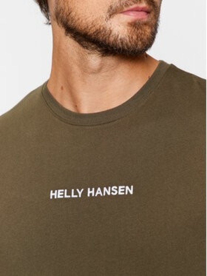 Helly Hansen T-Shirt Core Graphic 53936 Zielony Regular Fit