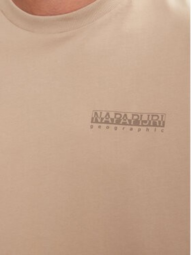 Napapijri T-Shirt Albula NP0A4I34 Beżowy Relaxed Fit